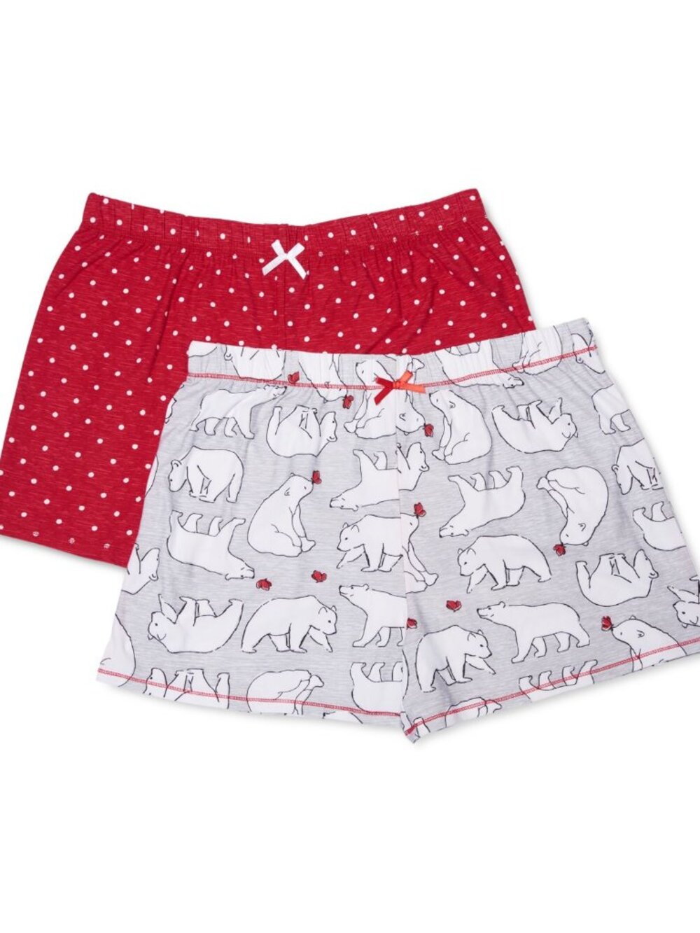 Roudelain Womens Cozy Printed 2 Pack Sleep Shorts